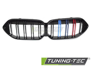 Grila SPORT NEGRU LUCIOS TRI-COLOUR DOUBLE BAR pentru BMW F44 19-24 - GRBMP9