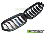 Grila SPORT NEGRU LUCIOS TRI-COLOUR DOUBLE BAR pentru BMW G32 LCI 20- - GRBMT6
