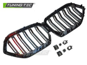 Grila SPORT NEGRU LUCIOS TRI-COLOUR DOUBLE BAR pentru BMW X6 G06 19-23 - GRBMY9