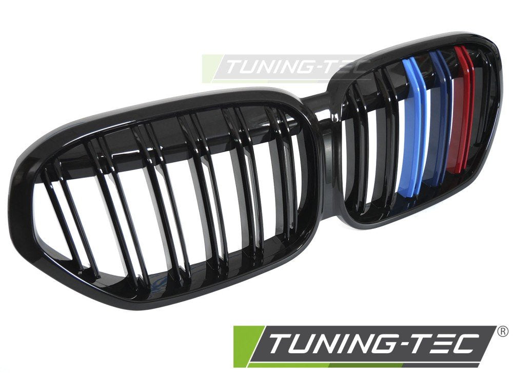 Grila SPORT NEGRU LUCIOS TRI-COLOUR pentru BMW X1 F48 LCI 20-22 - GRBMU8