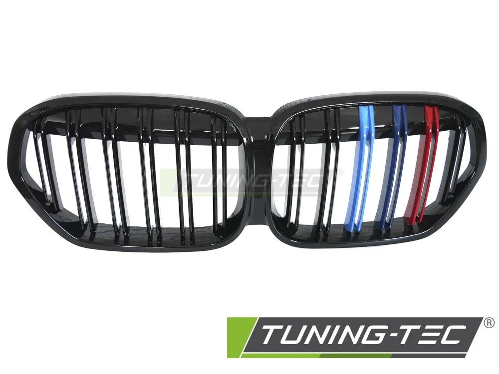 Grila SPORT NEGRU LUCIOS TRI-COLOUR pentru BMW X1 F48 LCI 20-22 - GRBMU8