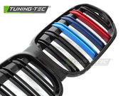 Grila SPORT NEGRU LUCIOS TRI-COLOUR pentru BMW X1 F48 LCI 20-22 - GRBMU8