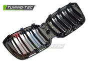 Grila SPORT NEGRU LUCIOS TRI-COLOUR pentru BMW X3 G01 LCI / ... - GRBMW9