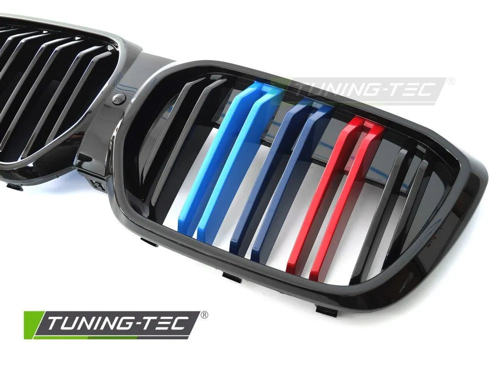 Grila SPORT NEGRU LUCIOS TRI-COLOUR pentru BMW iX3 G08 LCI 21-25 - GRBMX2
