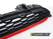 Grila SPORT NEGRU ROSU pentru MINI COOPER F55 F56 F57 14-21 - GRMC10
