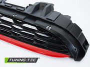 Grila SPORT NEGRU ROSU pentru MINI COOPER F55 F56 F57 14-21 - GRMC10