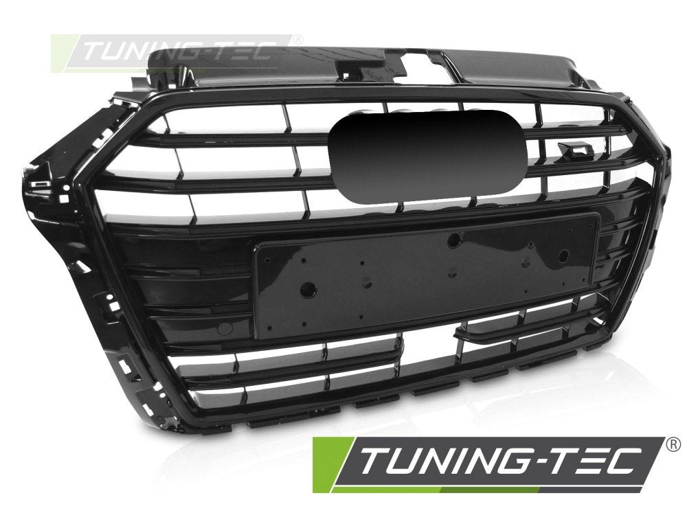 Grila SPORT S STYLE GLOSSY BLACK PDC ACC pentru AUDI A3 8V 17-20 - GRAUE0