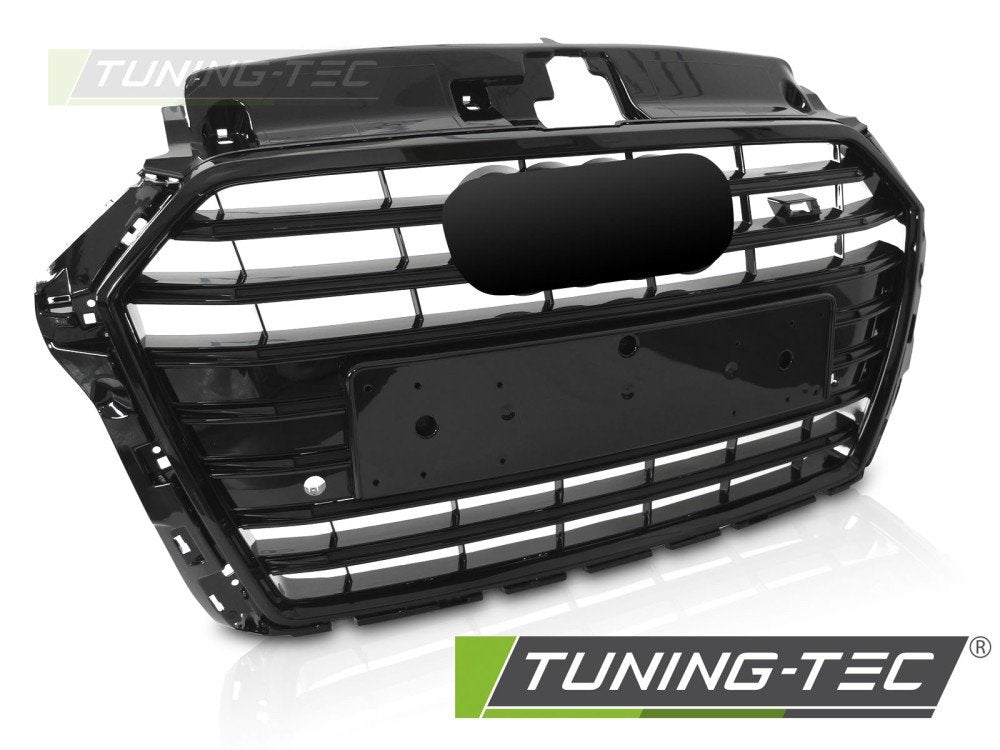 Grila SPORT S STYLE GLOSSY BLACK PDC pentru AUDI A3 8V 17-20 - GRAUD9