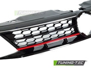 Grila SPORT STYLE GLOSSY BLACK/RED/CHROME pentru VW JETTA VI 14-18 - GRVW40