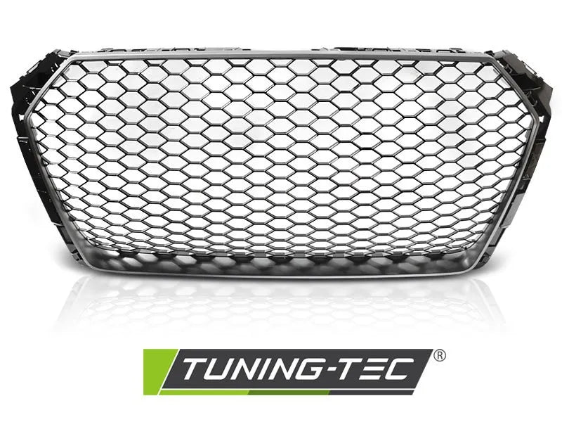 Grila argintiu matt RS Style pentru Audi A4 B9 20015- Tuning-Tec - GRAU48