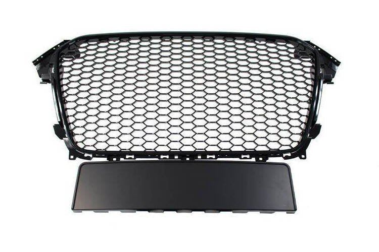 Grila fata Audi A4 B8 RS Style negru lucios - PP-GR-088