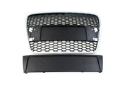 Grila fata Audi A6 C6 RS Style argintiu-negru - PP-GR-041