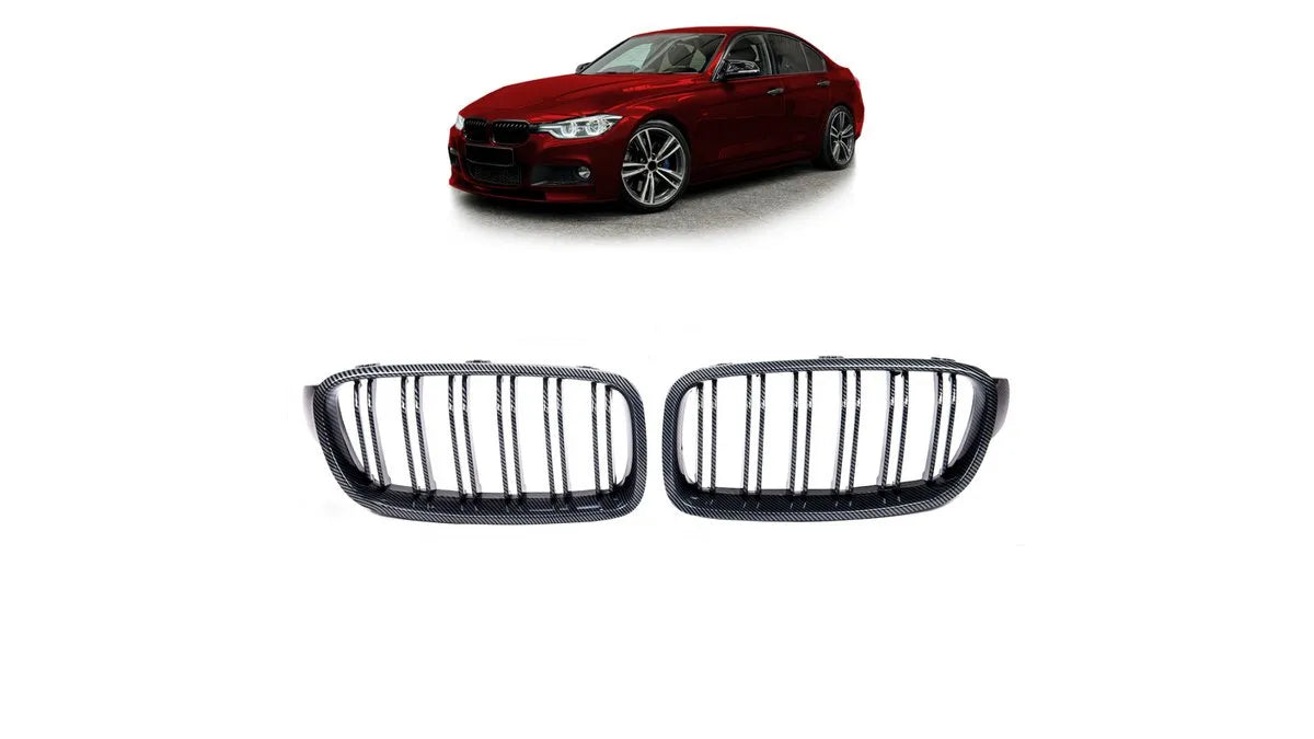 Grila fata BMW Seria 3 F30 F31 Dual Line Look Carbon - AM-GRIBM0097