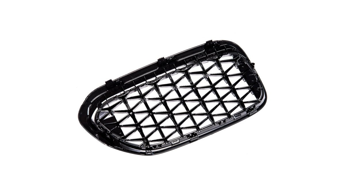 Grila fata BMW Seria 5 G30 G31 F90, negru lucios cu crom, design M Sport - AM-GRIBM0012