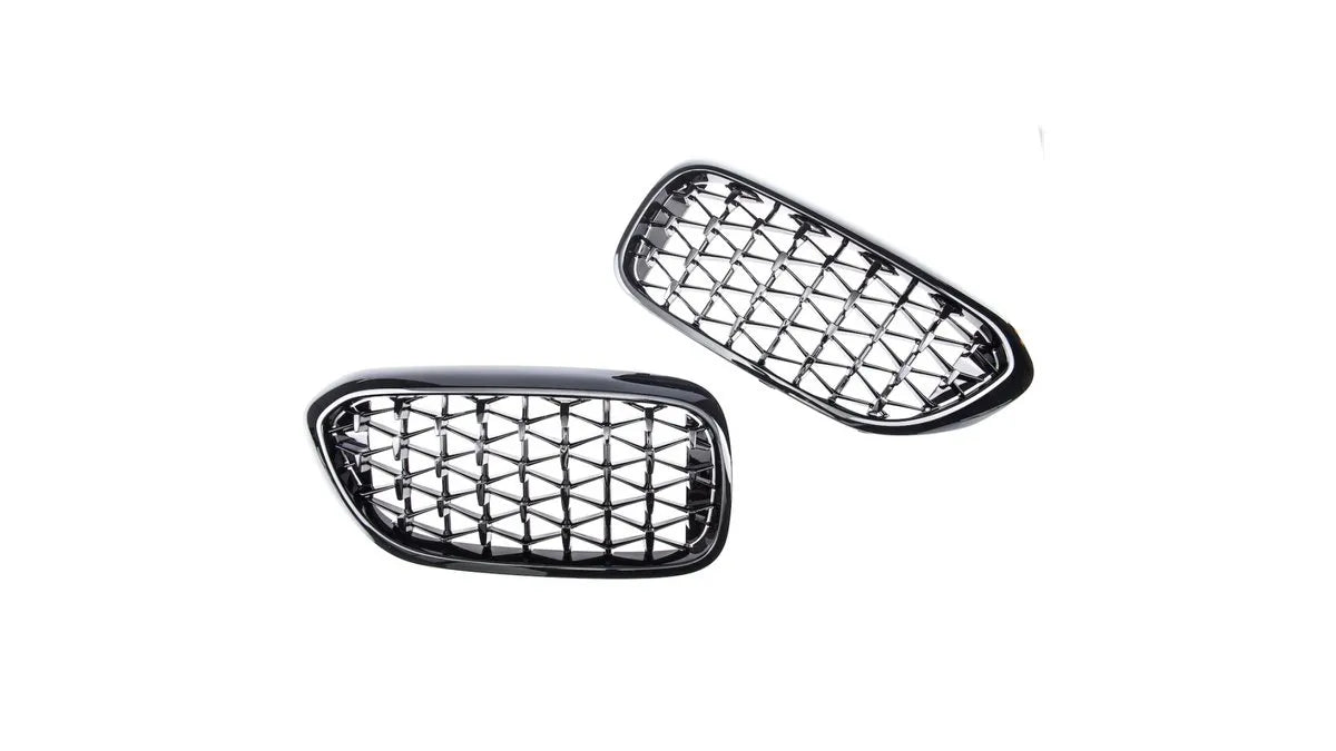 Grila fata BMW Seria 5 G30 G31 F90, negru lucios, tip M Performance - AM-GRIBM0011
