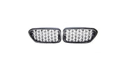 Grila fata BMW Seria 5 G30 G31 F90, negru lucios, tip M Performance - AM-GRIBM0011