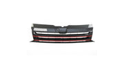 Grila fata Volkswagen Transporter T5 fara sigla cu insertie rosie - OT-0083