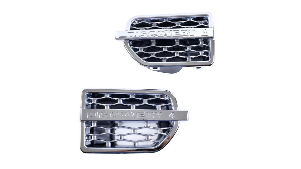 Grila laterala aripa cu plasa crom Mesh Land Rover Discovery 4 IV L319 Facelift Chrome - AM-FNDLR0003