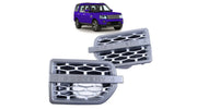 Grila ornament aripa fata tip mesh argintie Land Rover Discovery 4 IV L319 Facelift - AM-FNDLR0004