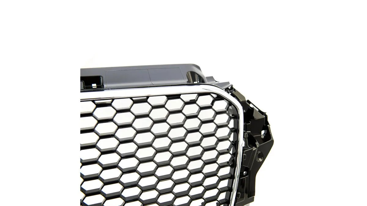 Grila radiator Audi A3 8V crom negru - AM-GRIAU0179