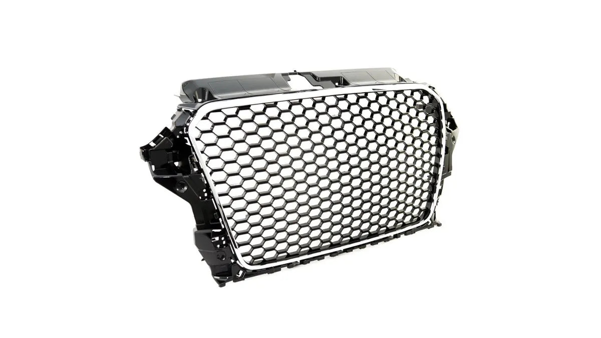 Grila radiator Audi A3 8V crom negru - AM-GRIAU0179