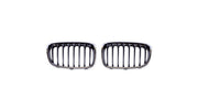 Grila radiator BMW Seria 1 F20 F21 Single Line crom negru - AM-GRIMB0270