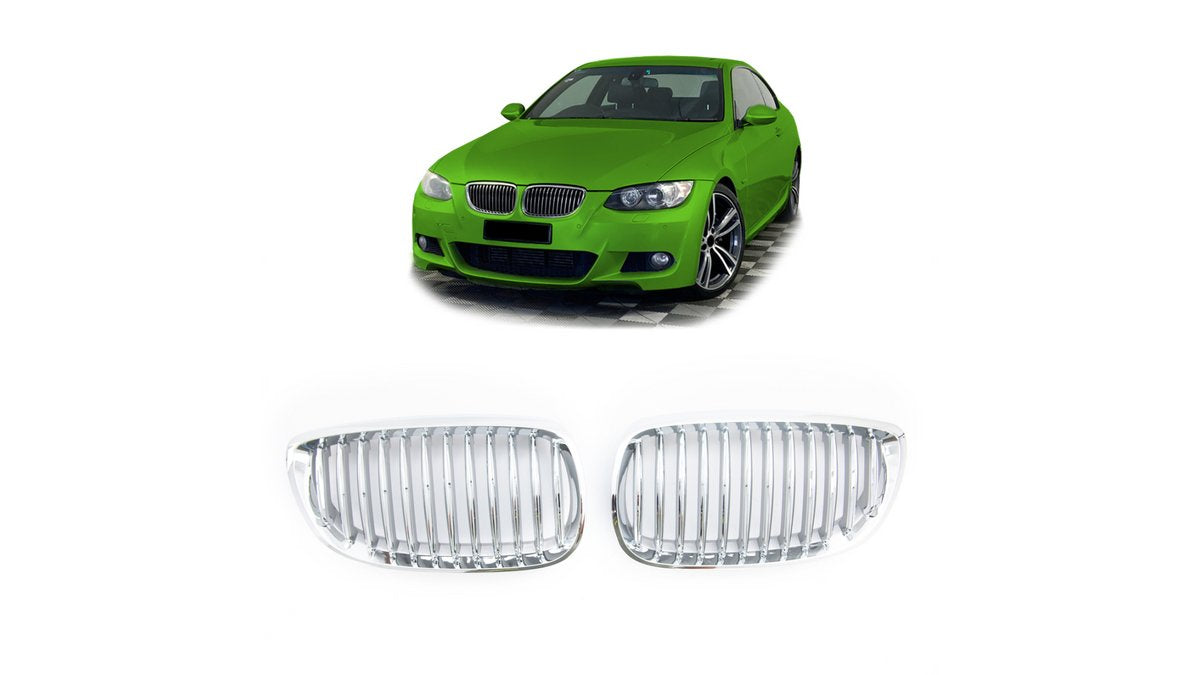 Grila radiator BMW Seria 3 E92 E93 Single Line cromata - AM-GRIBM0043