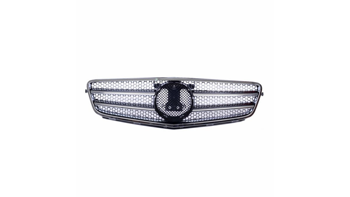 Grila radiator Mercedes-Benz Clasa C W204 S204 crom negru - AM-GRIMB0012