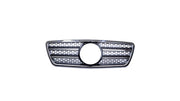 Grila radiator Mercedes-Benz Clasa E W210 S210 Facelift crom negru - AM-GRIMB0027
