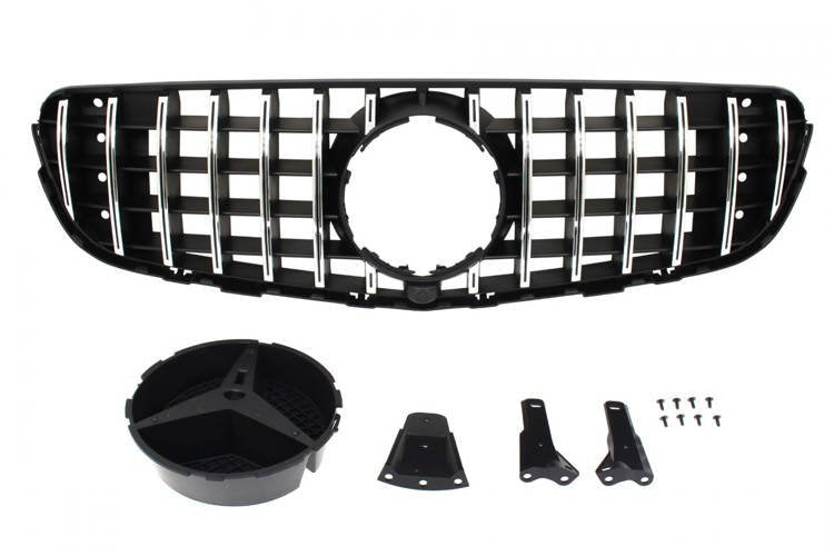Grila radiator Mercedes-Benz GLC W253 GT Look crom negru mat - PP-GR-106