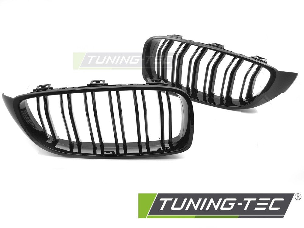 Grile GLOSSY BLACK DOUBLE BAR pentru BMW F32 / F33 / F36 13-20 - GRBML1