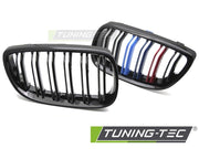 Grile GLOSSY BLACK TRI-COLOUR DOUBLE BAR pentru BMW E92 / E93 06-10 - GRBMI5