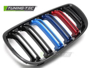 Grile GLOSSY BLACK TRI-COLOUR DOUBLE BAR pentru BMW E92 / E93 06-10 - GRBMI5
