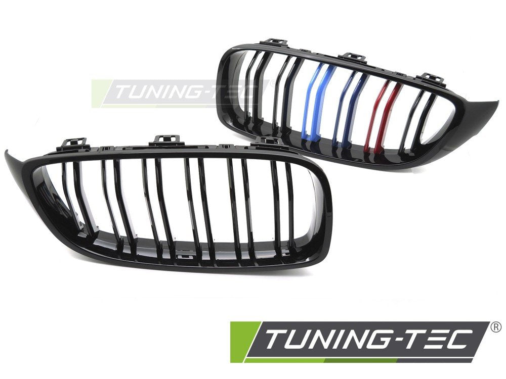 Grile GLOSSY BLACK TRI-COLOUR DOUBLE BAR pentru BMW F32/F33/F36 13-20 - GRBML3