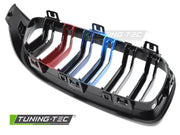 Grile GLOSSY BLACK TRI-COLOUR DOUBLE BAR pentru BMW F32/F33/F36 13-20 - GRBML3