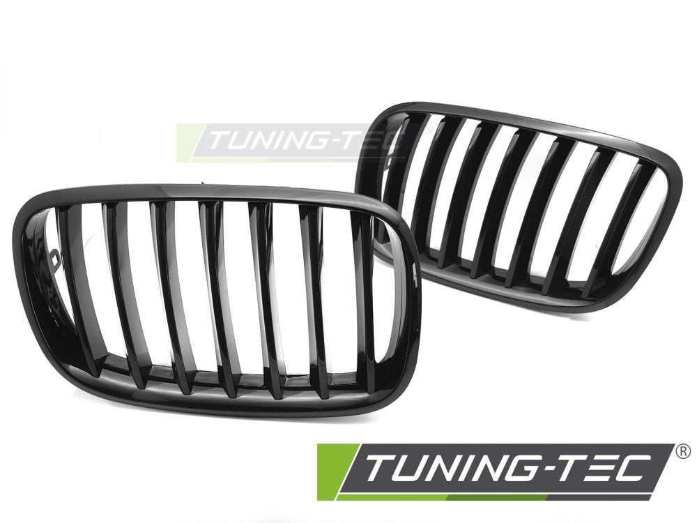 Grile GLOSSY BLACK pentru BMW X5 E70 07-13 / X6 E71 08-14 - GRBMO6
