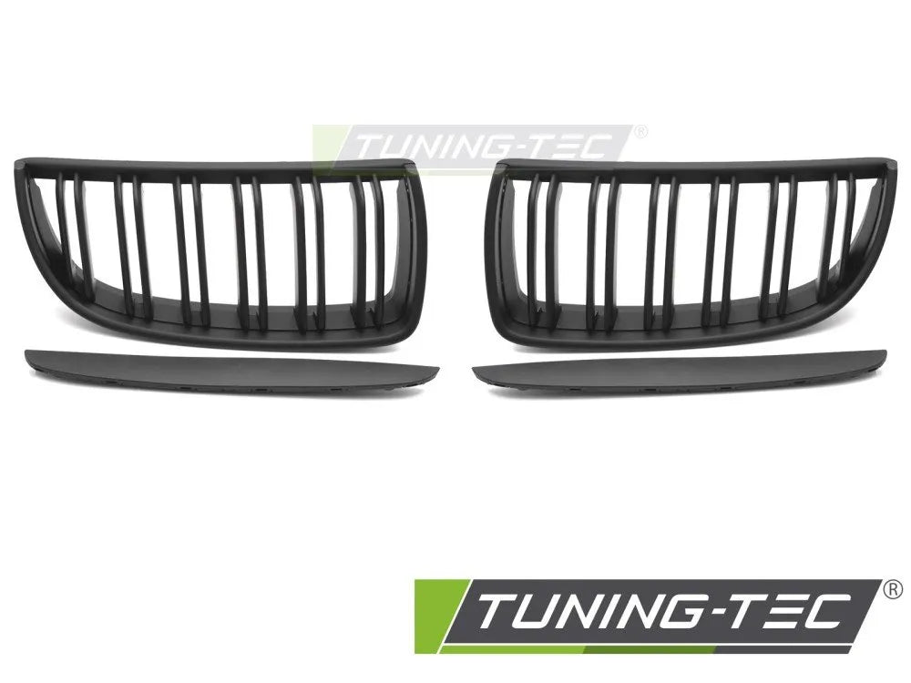 Grile MATT BLACK DOUBLE BAR pentru BMW E90 / E91 05-08 - GRBMH2