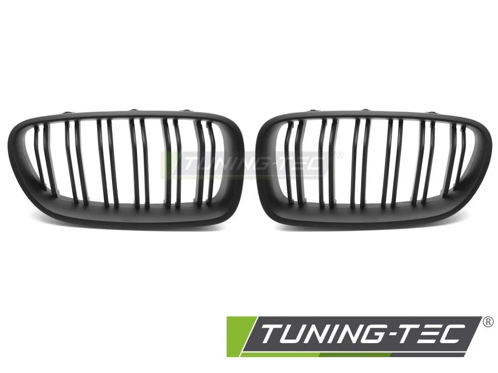 Grile MATT BLACK DOUBLE BAR pentru BMW F10 / F11 10-16 - GRBMM0