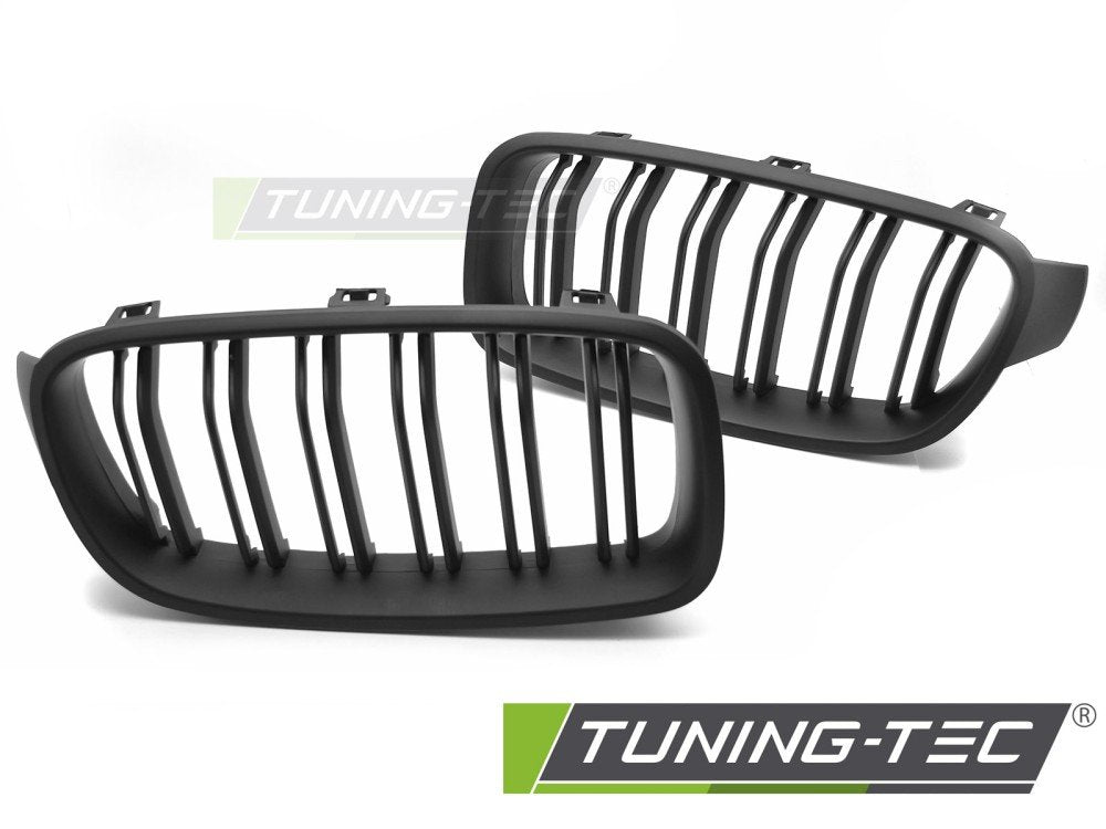 Grile MATT BLACK DOUBLE BAR pentru BMW F30 / F31 11-18 - GRBMJ0
