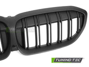 Grile MATT BLACK DOUBLE BAR pentru BMW G20 / G21 19-22 - GRBMJ5