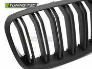 Grile MATT BLACK DOUBLE BAR pentru BMW X5 E70 07-13 / X6 E71 08-14 - GRBMO4