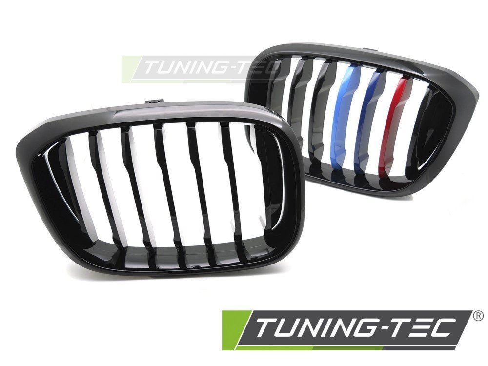 Grile NEGRU TRI-COLOUR pentru BMW X3 G01 17-21 / X4 G02 18-21 - GRBMW3