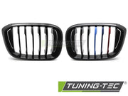 Grile NEGRU TRI-COLOUR pentru BMW X3 G01 17-21 / X4 G02 18-21 - GRBMW3