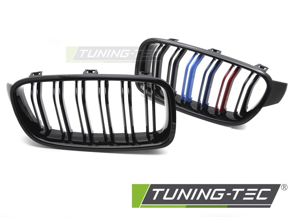 Grile SPORT Bara Dubla Negru Lucios Tri-COLOUR pentru BAR fits BMW F30 - GRBMJ1