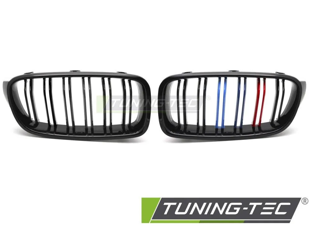 Grile SPORT Bara Dubla Negru Lucios Tri-COLOUR pentru BAR fits BMW F30 - GRBMJ1