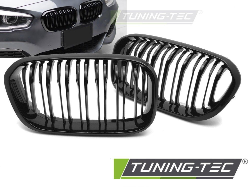 Grile SPORT Bara Dubla Negru Lucios pentru BMW F20 / F21 LCI 15-18 - GRBMG3