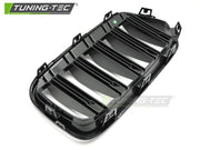 Grile SPORT NEGRU LUCIOS DOUBLE BAR pentru BMW X2 F39 18-23 - GRBMV2