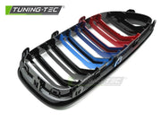 Grile SPORT NEGRU LUCIOS TRI-COLOUR DOUBLE BAR pentru BMW F12 / ... - GRBMT0