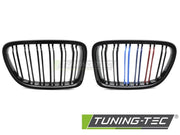 Grile SPORT NEGRU LUCIOS TRI-COLOUR DOUBLE BAR pentru BMW X1 E84 09-14 - GRBMU2