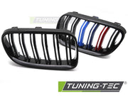Grile SPORT TRI-COLOR NEGRU LUCIOS pentru BMW E92 / E93 LCI - GRBMI8